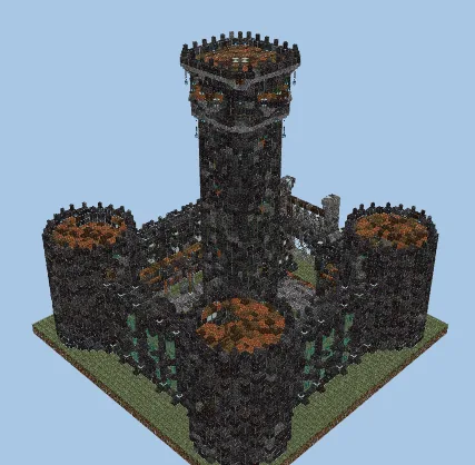 Nether Bastion Themed Castle Minecraft schematic