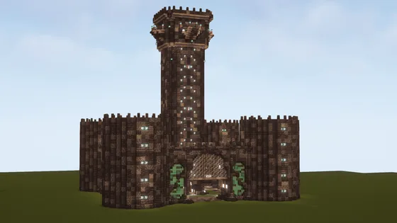 Nether Bastion Themed Castle Minecraft schematic