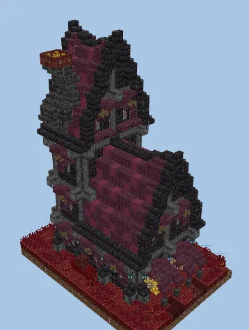 Nether Fantasy Brewery Structure Minecraft schematic