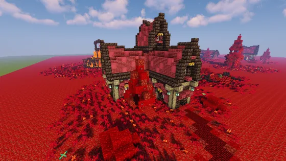 Nether Fantasy Dwelling Minecraft schematic