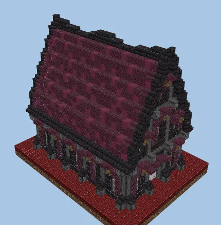 Nether Fantasy Library Structure Minecraft schematic preview