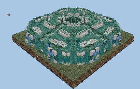 Nether Hub Transportation Base Minecraft schematic preview