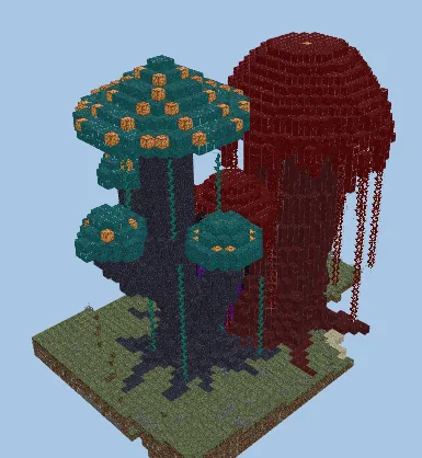 Nether Mushroom Portal Minecraft schematic