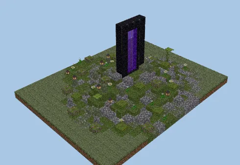 Nether Portal Cover Minecraft schematic