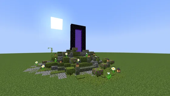 Nether Portal Cover Minecraft schematic