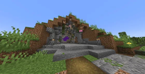 Nether Portal Cave Minecraft schematic