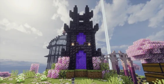 Nether Portal Decor Minecraft schematic