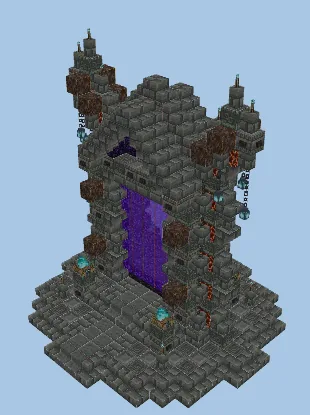 Nether Portal Decoration Minecraft schematic