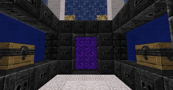 Nether Portal Exit Blackstone Structure Minecraft schematic
