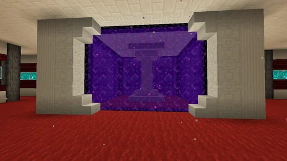Nether Portal Hub Minecraft schematic
