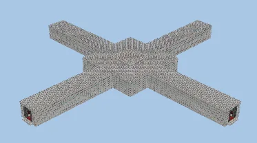 Nether Portal Hub Minecraft schematic