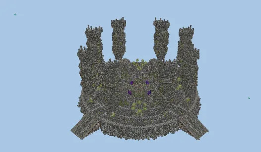 Nether Portal Hub Structure Minecraft schematic