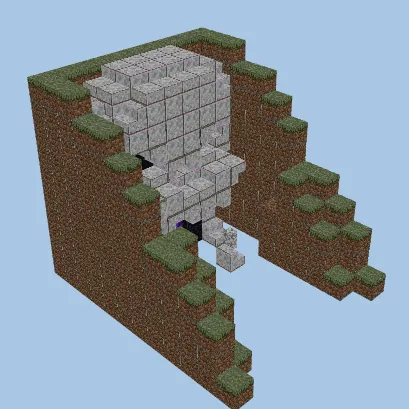 Nether Portal Skull Design Minecraft schematic