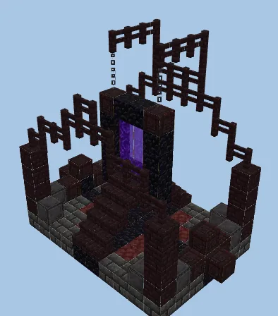 Nether Portal Spawn Point Minecraft schematic preview