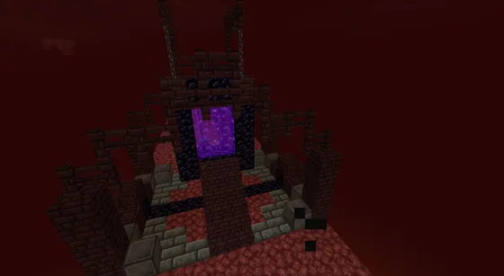 Nether Portal Spawn Point Minecraft schematic