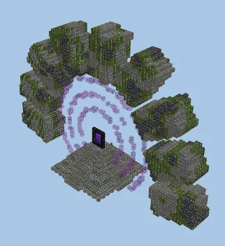Nether Portal Structure with Runic Design Minecraft schematic