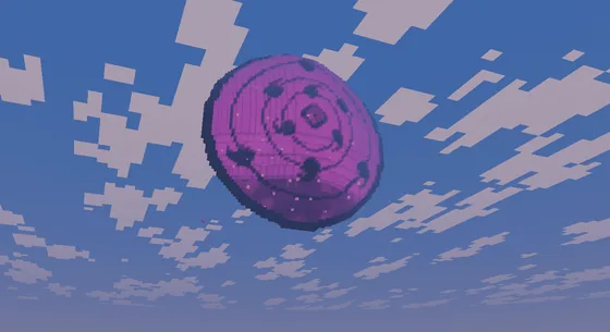 Nether Portal With Rinnegan Eye Decor Minecraft schematic