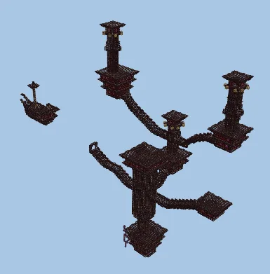 Nether Themed End City Structure Minecraft schematic preview