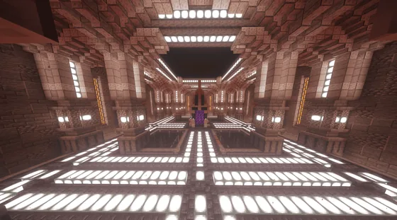 Nether Transportation Hub Minecraft schematic