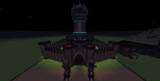 Netherite Knight Castle Recreation Minecraft schematic