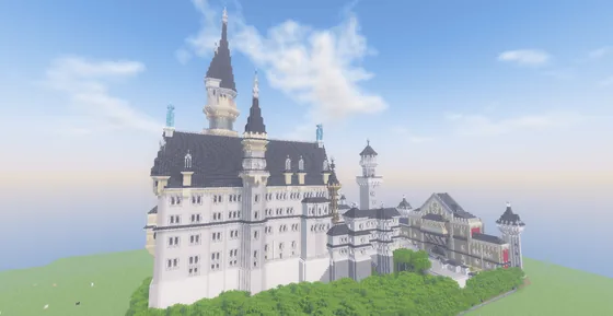 Neuschwanstein Castle Structure Minecraft schematic