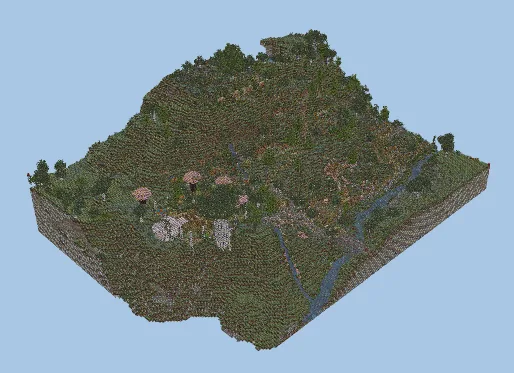 Lord Of The Rings Hobbiton Village Build Minecraft schematic preview