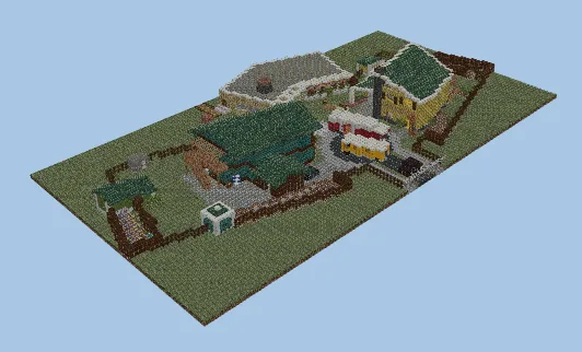 Nuketown Call of Duty Map Minecraft schematic