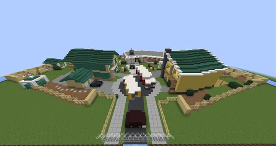 Nuketown Call of Duty Map Minecraft schematic