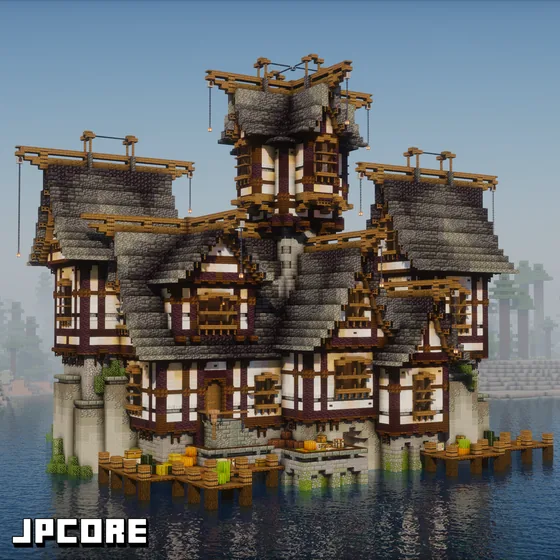 Oak Tree Farm Structure Minecraft schematic