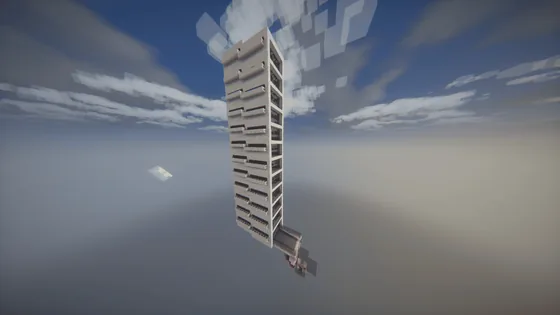 Optimized Kelp XP Farm Minecraft schematic