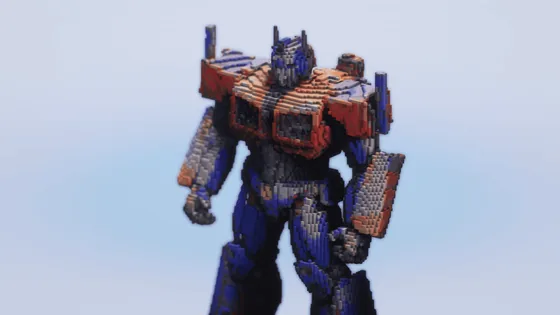 Optimus Prime Transformer Statue Minecraft schematic