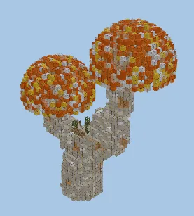 Orange Mushroom House Minecraft schematic