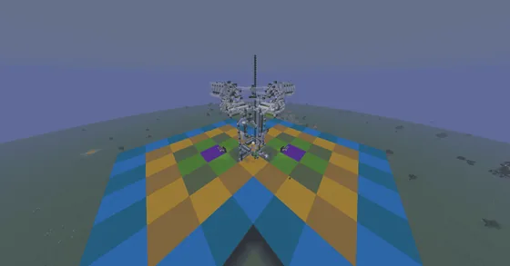 Orbital Anvil Launcher Minecraft schematic