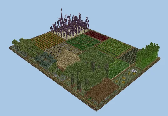 Orchard Plantation House and Gardens Minecraft schematic