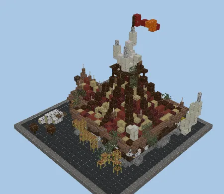 Orchish Pyramidal Huts 1-3 Style Minecraft schematic preview