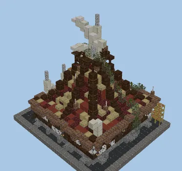 Orchish Rounded Huts 1-2 Style Minecraft schematic