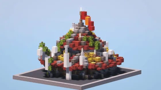 Orchish Rounded Huts 1-2 Style Minecraft schematic
