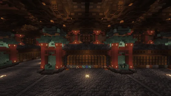 Oriental Storage with Elytra Entrance Minecraft schematic