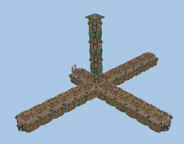 Oriental Storage with Elytra Entrance Minecraft schematic