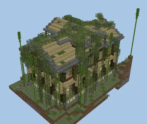 Overgrown Storage House Minecraft schematic preview