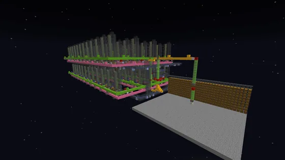 Overpowered Bamboo Farm Minecraft schematic