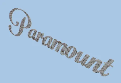Paramount Text Structure Minecraft schematic