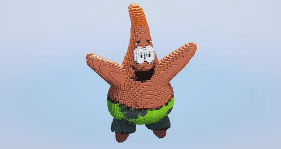 Patrick Star Statue Minecraft schematic