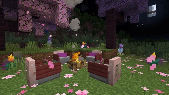 Peaceful Minecraft Garden Oasis Build Minecraft schematic