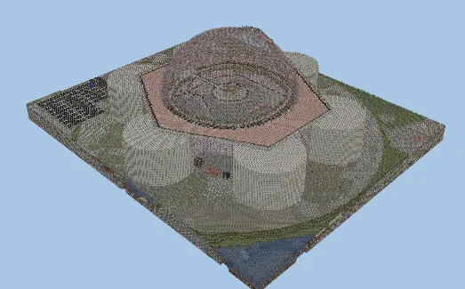 Perlan Geothermal Station Reykjavik Minecraft schematic