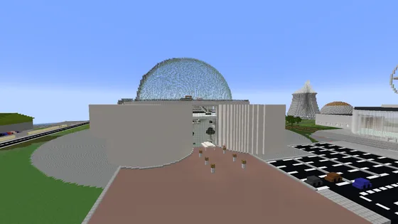 Perlan Geothermal Station Reykjavik Minecraft schematic