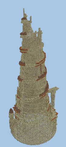 Persian Tower Spawn Proof Minecraft schematic preview