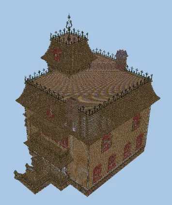 Phantom Manor Disneyland Paris Replica Minecraft schematic preview