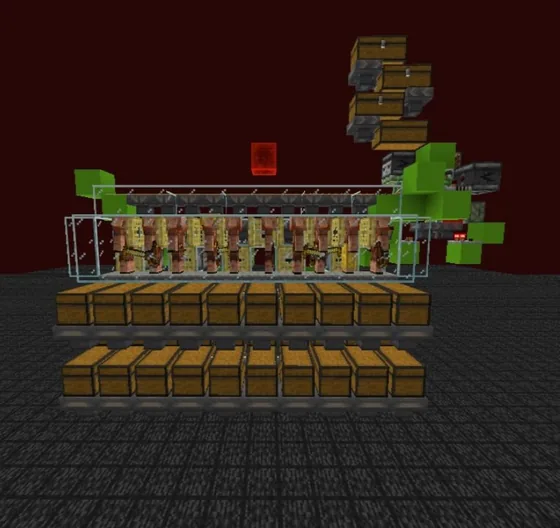 Piglin Barter Farm 30k Per Hour Minecraft schematic