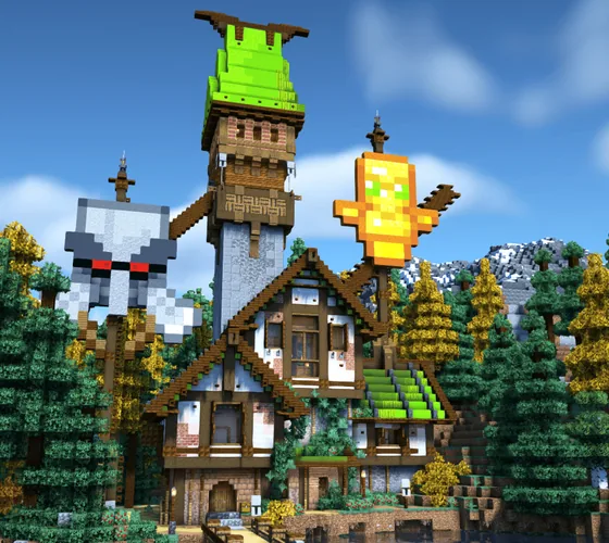 Pillager Outpost Redesign Minecraft schematic